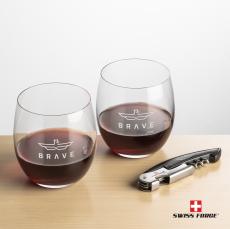 Swiss Force Opener & Zacata Stemless Wine - Barware
