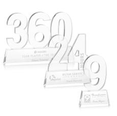 Milestone Number Acrylic Award - Acrylic Awards
