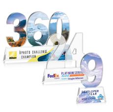 Milestone Full Color Number Acrylic Award - Acrylic Awards