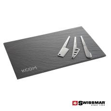 Swissmar Slate Serving Board With 3pc Cheese Knives - Promotional Products