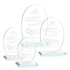 Austin Clear (Vert) Circle Crystal Award - Awards and Trophies