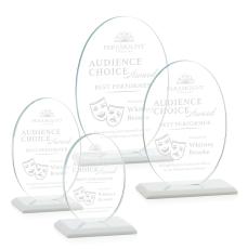 Austin White (Vert) Circle Crystal Award - Awards and Trophies