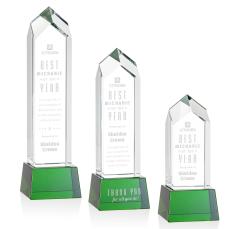 Clarington Green on Base Towers Crystal Award - Crystal Awards
