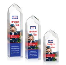 Clarington Tower Full Color Towers Crystal Award - Full Color Imprint