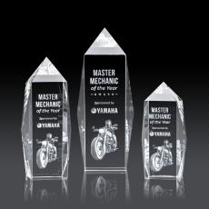 Bloomington Obelisk 3D Crystal Award - Crystal Awards
