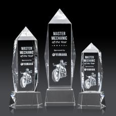 Bloomington on Base 3D - Clear - Crystal Awards