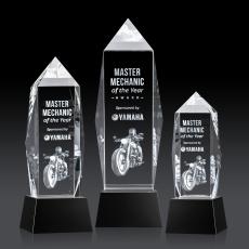 Bloomington on Base 3D - Black - Crystal Awards