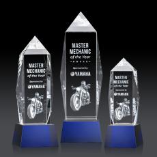 Bloomington on Base 3D - Blue - Crystal Awards