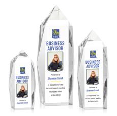 Bloomington Full Color Obelisk Crystal Award - Full Color Imprint