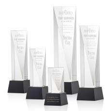 Easton Black on Base Towers Crystal Award - Awards and Trophies