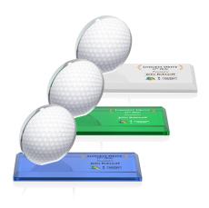 Northam Full Color Golf Circle Wood Award - Golf Awards