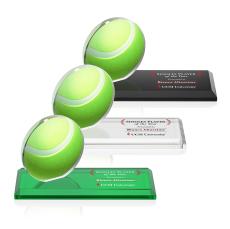 Northam Full Color Tennis Circle Wood Award - Golf Awards