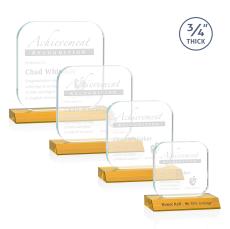 App Amber Square / Cube Crystal Award - Awards and Trophies