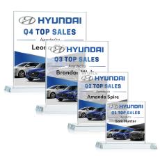 Cardiff Full Color Clear Square / Cube Crystal Award - Full Color Imprint