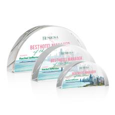 Cheltenham Full Color Peaks Crystal Award - Full Color Imprint