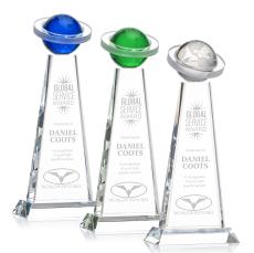 Virago Globe Towers Crystal Award - Awards and Trophies