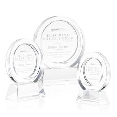 Templeton Clear on Base Circle Crystal Award - Awards and Trophies