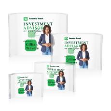 Almer Full Color Crescent Acrylic Award - Acrylic Awards