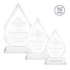 Hawthorne Clear on Newhaven Peaks Crystal Award - Crystal Awards