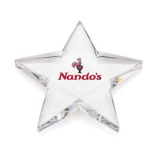 Pentagon Star Full Color Paperweight - Corporate Gifts