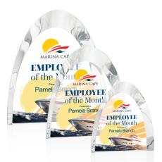 Omega Full Color Peaks Crystal Award - Awards and Trophies
