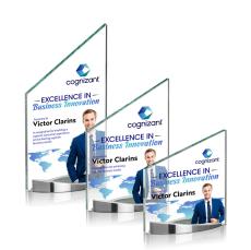 Biagio Full Color Peaks Crystal Award - Awards and Trophies