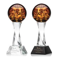 Avery Clear on Langport Base Globe Glass Award - Awards and Trophies