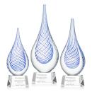 Kentwood Clear on Robson Base Tear Drop Glass Award