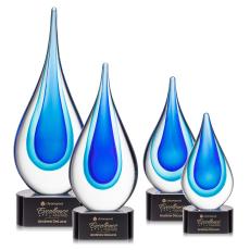 Marseille on Paragon Base - Black - Glass Awards