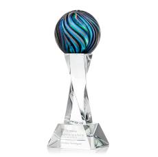 Malton Clear on Langport Base Globe Glass Award - Glass Awards