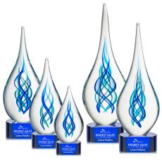 Warrington on Paragon Base - Blue - Glass Awards