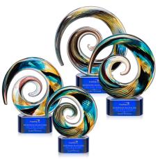 Nazare Blue on Paragon Circle Glass Award - Glass Awards