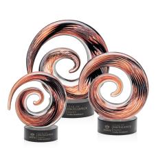 Brighton Black on Stanrich Circle Glass Award - Art Glass Awards