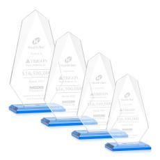 Jemma Sky Blue Unique Crystal Award - Awards and Trophies
