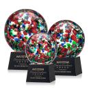 Fantasia Black on Robson Base Globe Glass Award