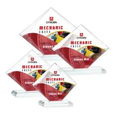 Griffith Full Color Clear Diamond Crystal Award - Full Color Imprint