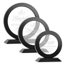 London Black Circle Crystal Award - Awards and Trophies