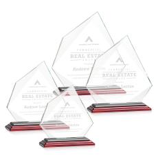 Lexus Rosewood Peaks Crystal Award - Full Color Imprint