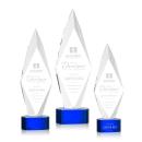 Manilow Blue on Paragon Base Diamond Crystal Award