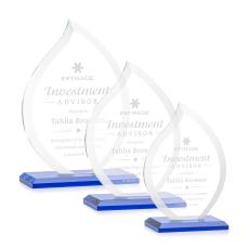 Nestor Blue Flame Crystal Award - Crystal Awards