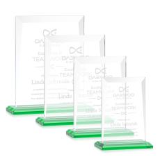 Sullivan Green Rectangle Crystal Award - Crystal Awards
