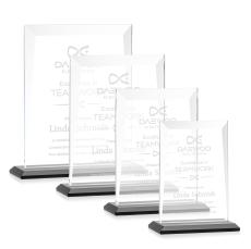 Sullivan Black Rectangle Crystal Award - Crystal Awards