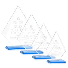 Rideau Sky Blue Diamond Crystal Award - Crystal Awards
