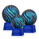 Malton Blue on Robson Base Globe Glass Award