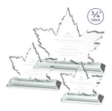 Maple Leaf Starfire Unique Crystal Award - Unique Awards