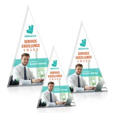 Polaris Tower Full Color Gold Towers Acrylic Award - Acrylic Awards