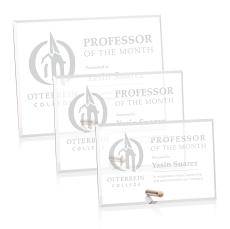 Polaris (H) Gold Rectangle Acrylic Award - Acrylic Awards