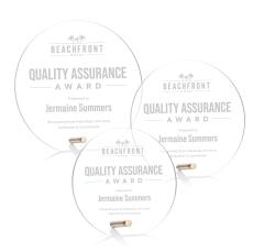 Polaris Gold Circle Acrylic Award - Acrylic Awards