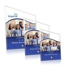 Polaris Peak Full Color Gold Peaks Acrylic Award - Full Color Imprint