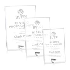 Polaris (V) Silver Rectangle Acrylic Award - Acrylic Awards